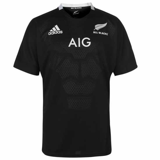 Adidas New Zealand All Blacks Home Rugby Shirt 2018 2019  Мъжко облекло за едри хора