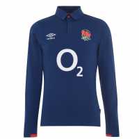 Umbro England Alternate Long Sleeve Classic Rugby Shirt 2020 2021