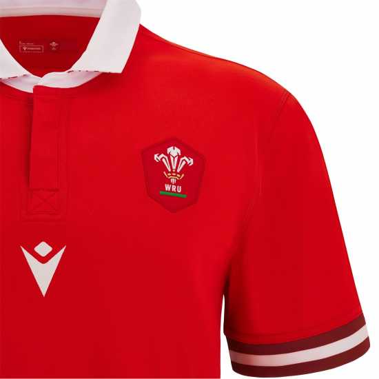 Macron Домакинска Футболна Фланелка Wales Rwc 2023 Rugby Home Shirt  Adults  Mens Rugby Clothing
