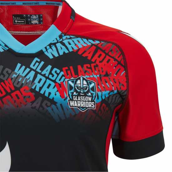 Macron Glasgow Warriors 23/24 Rugby Training Shirt  Мъжко облекло за едри хора