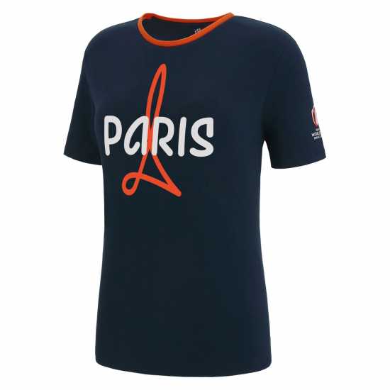 Macron Rugby World Cup Paris T-Shirt 2022/2023 Womens  Дамски тениски и фланелки