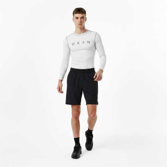 Oxen Men's Long Sleeve Baselayer Top White 
