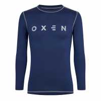 Oxen Men's Long Sleeve Baselayer Top Navy 