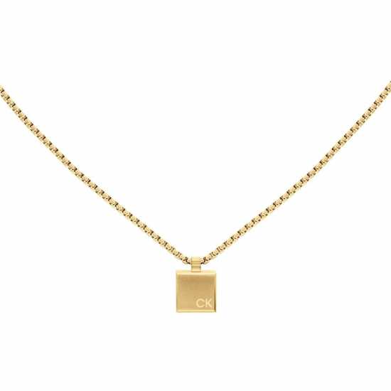 Calvin Klein Men's Calvin Klein gold plated pendant necklace  Подаръци и играчки