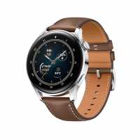 Huawei Huawei Watch 3 Stainless Steel Brown Leather Strap  Часовници