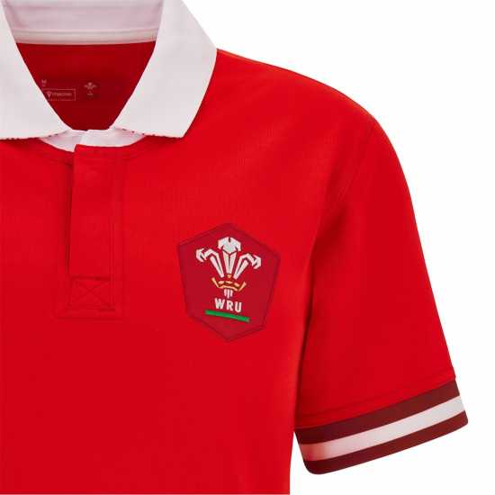 Macron Домакинска Футболна Фланелка Wales Rugby Home Shirt 2023 2024 Womens  Дамско облекло плюс размер