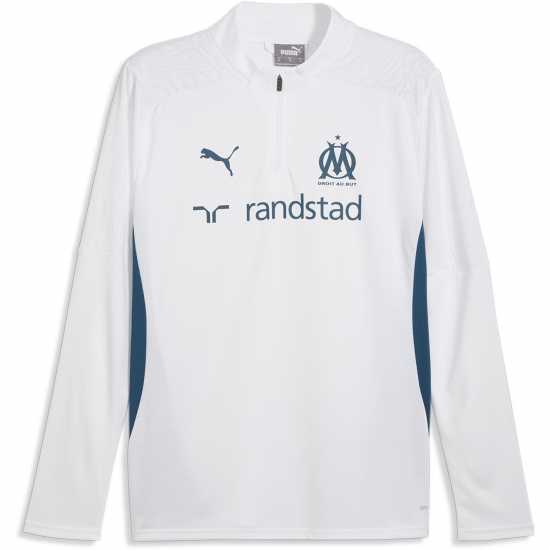 Мъжки горнища с цип Puma Olympique De Marseille Training Quarter Zip Top 2024 2025 Adults Puma Olympique De Marseille Training Quarter Zip Top 2024 2025 Adults Мъжки горнища с цип