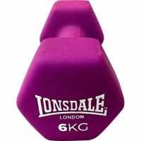 Lonsdale Neoprene Dumbell 6Kg  Боксов фитнес и хронометри
