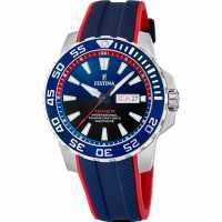 Festina Gents  Diver Blue And Red Watch F20662/1  Бижутерия