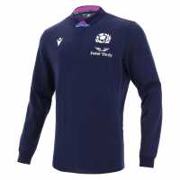 Macron Scotland Home Long Sleeve Classic Rugby Shirt 2021 2022 Junior  