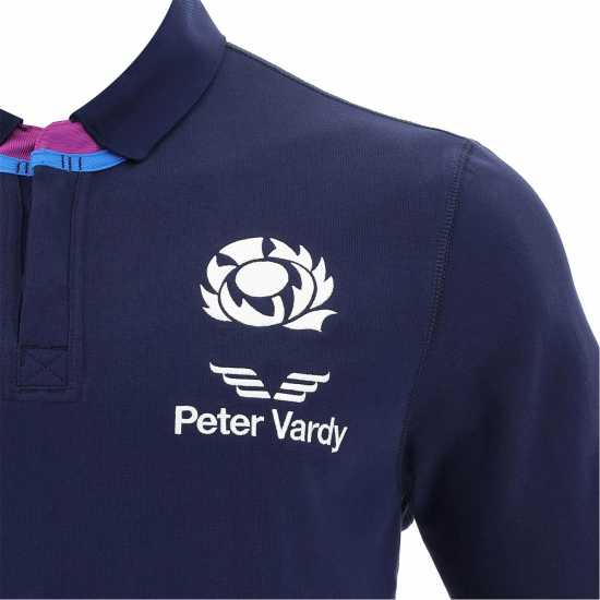 Macron Scotland Home Long Sleeve Classic Rugby Shirt 2021 2022 Junior  