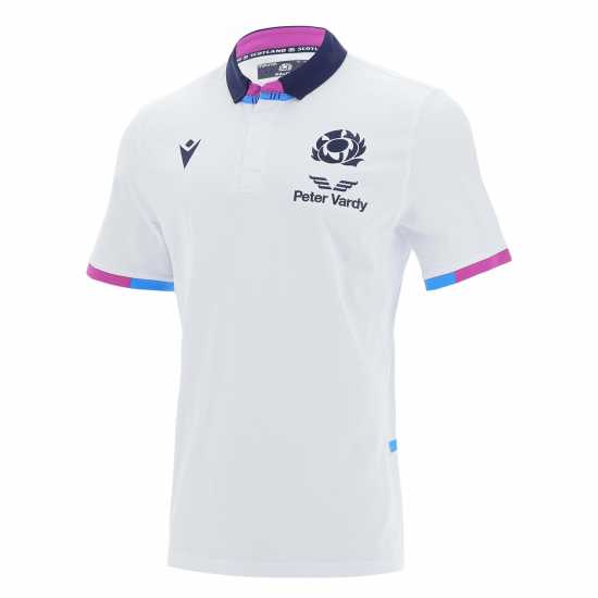 Macron Scotland Alternate Short Sleeve Classic Rugby Shirt 2021 2022  Мъжко облекло за едри хора