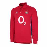Umbro England Alternate Long Sleeve Classic Rugby Shirt 2021 2022  Мъжко облекло за едри хора