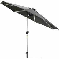 Outsunny 2.7M Garden Parasol With Solar Led Light