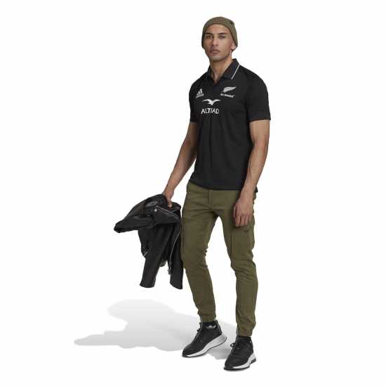 Adidas Мъжка Блуза С Яка All Blacks Home Polo Shirt Mens  Мъжко облекло за едри хора