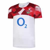 Umbro England Rugby Warm Up Shirt Adults  Мъжко облекло за едри хора