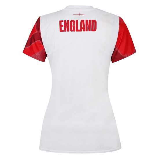 Umbro England Rugby Warm Up Shirt 2022 2023 Womens  Дамски тениски и фланелки