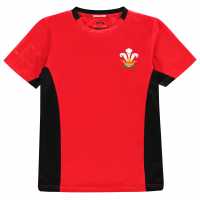 Тениска Момчета Rugby World Cup Poly T Shirt Junior Boys Wales Детски тениски и фланелки