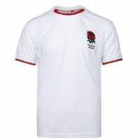 Rfu Мъжка Тениска England Poly T Shirt Mens White Мъжки тениски и фланелки