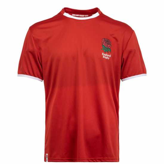 Rfu Мъжка Тениска England Poly T Shirt Mens Red - Мъжки ризи