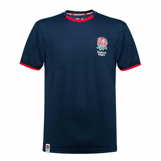 Rfu Тениска England Poly T Shirt Adults Морска синьо 