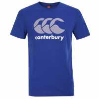 Canterbury Мъжка Тениска Large Logo T Shirt Mens Royal Мъжко облекло за едри хора