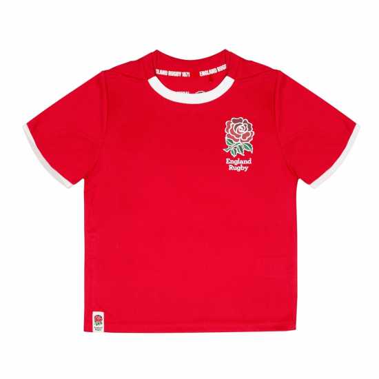 Rfu Детска Тениска England Rugby Poly T Shirt Juniors Rfu Детска Тениска England Rugby Poly T Shirt Juniors