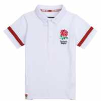 Rfu Детска Блуза С Яка England Core Polo Shirt Juniors White 