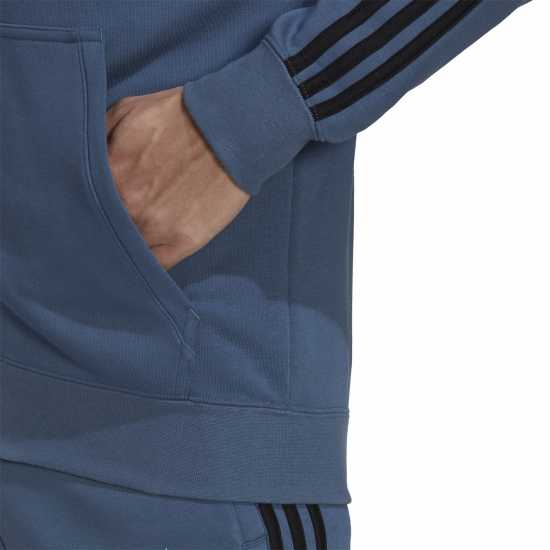 Adidas All Blacks 3 Stripes Full Zip Hoodie Mens  Мъжки суитчъри и блузи с качулки