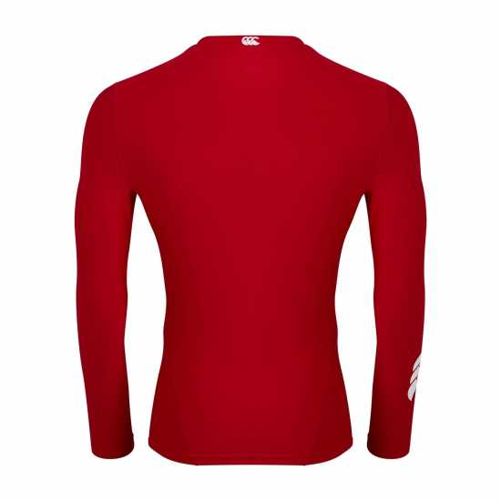 Canterbury Мъжко Горнище Дълъг Ръкав Thermal Long Sleeve Top Mens Flag Red Мъжки долни дрехи