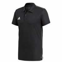 Adidas Core 18 Polo Mens Black/White Мъжки тениски с яка