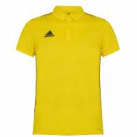 Adidas Core 18 Polo Mens Yellow Мъжки тениски с яка