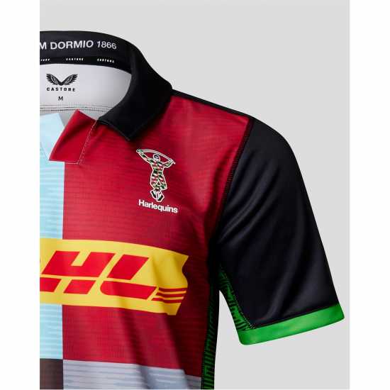 Домакинска Футболна Фланелка Harlequins Home Shirt 2022 2023 Adults  Мъжко облекло за едри хора