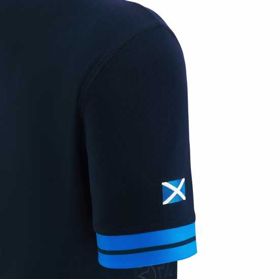Macron Мъжка Риза Scotland 22/23 Home S/s Classic Shirt Mens  Мъжко облекло за едри хора