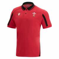 Macron Мъжка Блуза С Яка Wales Rugby Polo Shirt Mens  Мъжки тениски с яка