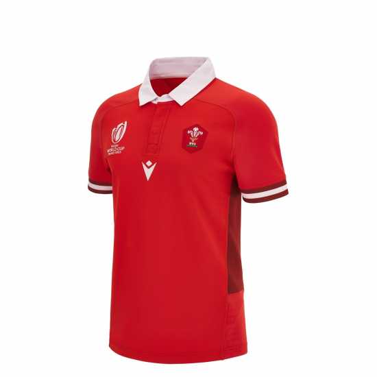 Macron Домакинска Футболна Фланелка Wales Rugby Home Shirt 2023 2024 Adults  Мъжки ризи