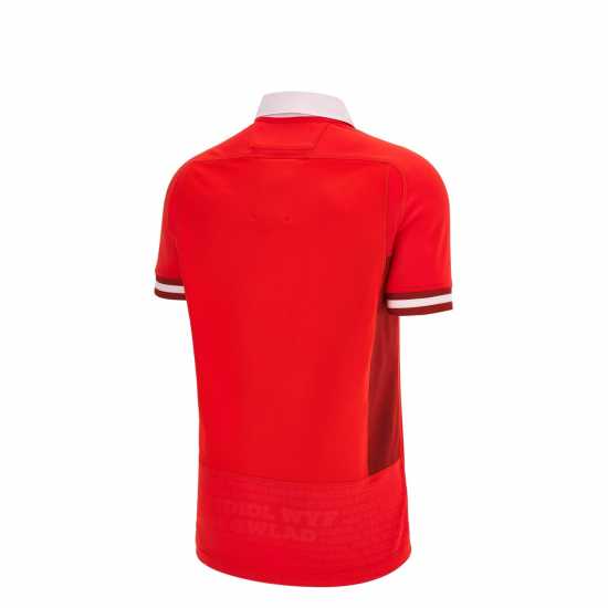 Macron Домакинска Футболна Фланелка Wales Rugby Home Shirt 2023 2024 Adults  Мъжки ризи