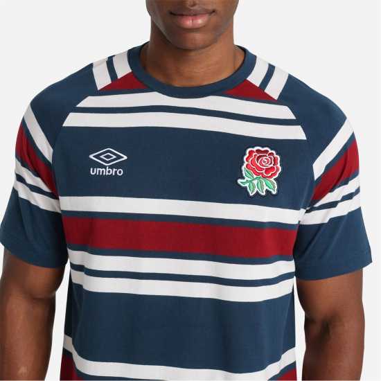 Umbro Мъжка Риза England Classic Striped T-Shirt Mens  Mens Rugby Clothing