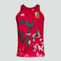 Sale Canterbury British And Irish Lions Singlet Mens Tango Red Мъжки ризи