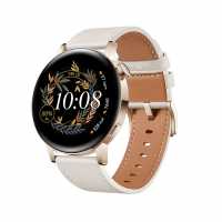 Huawei Watch Gt 3 42Mm Gold- White Leather Strap  Часовници