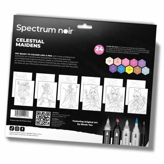 Spectrum Noir Pro Colour Art Kit Celestial Maidens