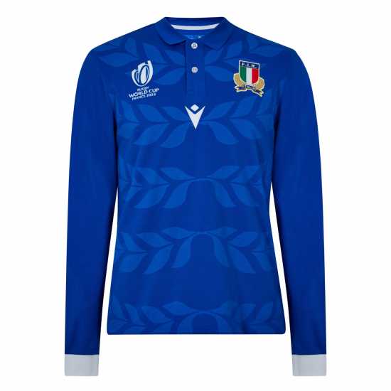 Macron Блуза С Яка Italy Rugby Home Polo Shirt 2023 2024 Adults  Мъжки тениски с яка
