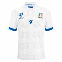 Macron Блуза С Яка Italy Rugby Away Polo Shirt 2023 2024 Adults  Mens Rugby Clothing