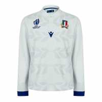 Macron Блуза С Яка Italy Rugby Away Polo Shirt 2023 2024 Adults