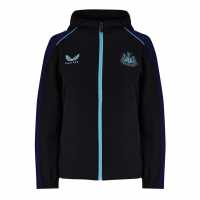 Castore Nufc H Jkt Ld99 Черно/Нордско синьо Дамски суичъри и блузи с качулки