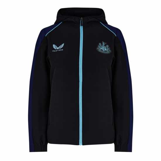 Castore Nufc H Jkt Ld99 Черно/Нордско синьо Дамски суичъри и блузи с качулки