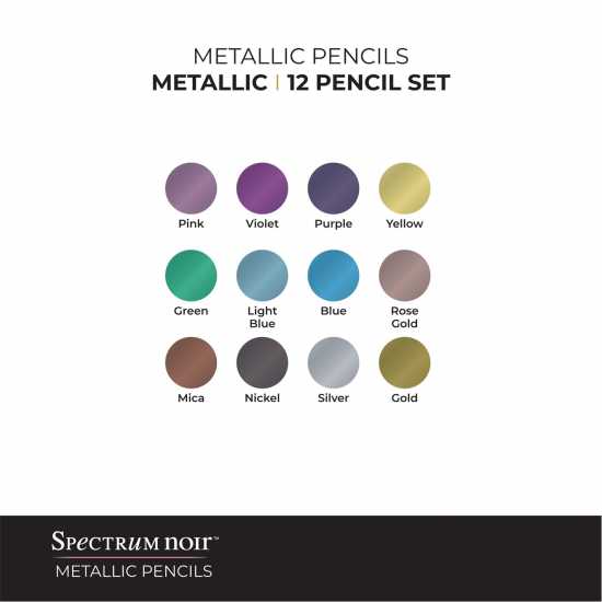 Spectrum Noir Metallic Pencils (12Pk)