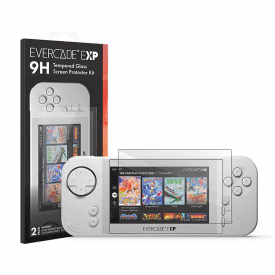 Evercade Exp Tempered Glass Screen Protector Kit Evercade Exp Tempered Glass Screen Protector Kit