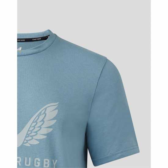 Castore Bath Rugby Logo T-Shirt 2023 2024 Adults  Мъжки ризи