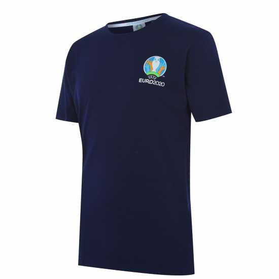 Мъжки ризи Uefa Мъжка Тениска Euro 2020 Logo T Shirt Mens Navy Uefa Мъжка Тениска Euro 2020 Logo T Shirt Mens Navy Мъжки ризи